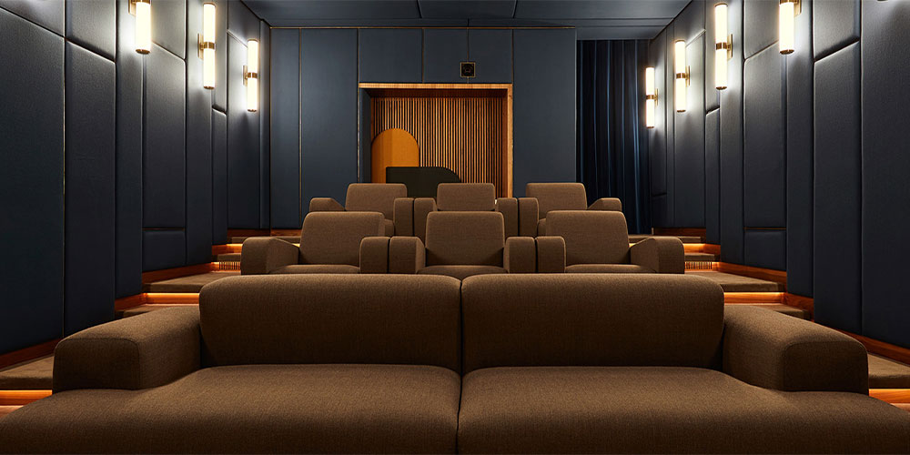 akustik sinema odası kumaş panel kaplama
